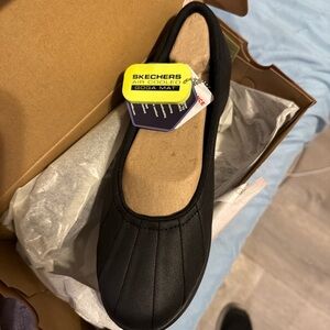 Skechers Black Air Cooled Slip-Ons